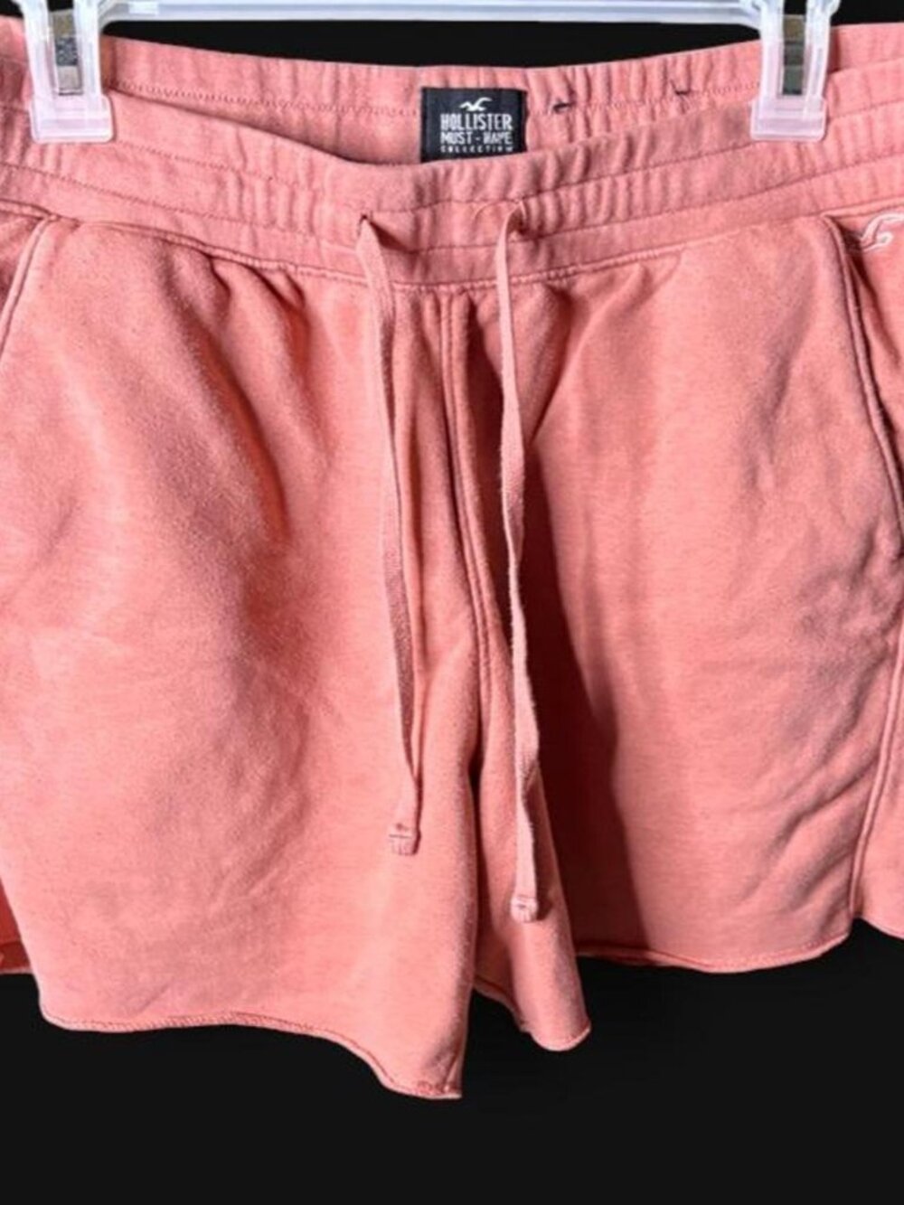 Hollister Must-Have Pink High-Rise Cut Off Sweat...